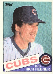 1985 Topps Baseball Cards      124     Rich Hebner